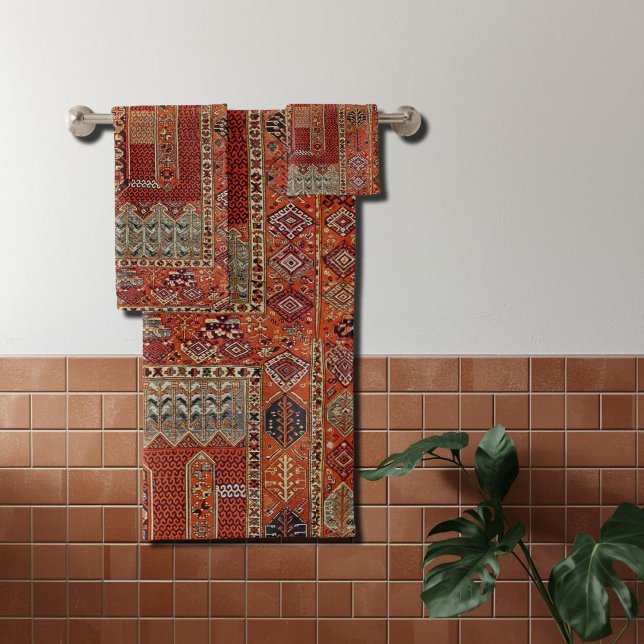 Modèle de tapis oriental en orange (Créateur téléchargé)