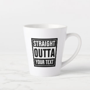 modèle de tasse à café latte DROIT OUTTA