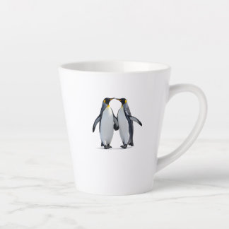 Modèle de tasse de latte à image double face d'ani