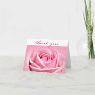 Modèle de texte de remerciement de fleur de rose à