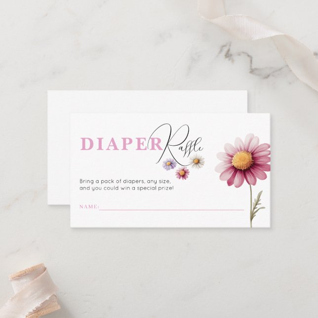 Modèle  de ticket de rabat de baby shower (Devant/Arrière en situation)