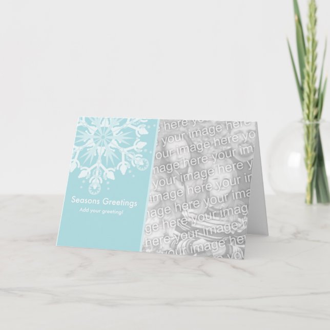 Modèle de vacances de flocon de neige (Devant)