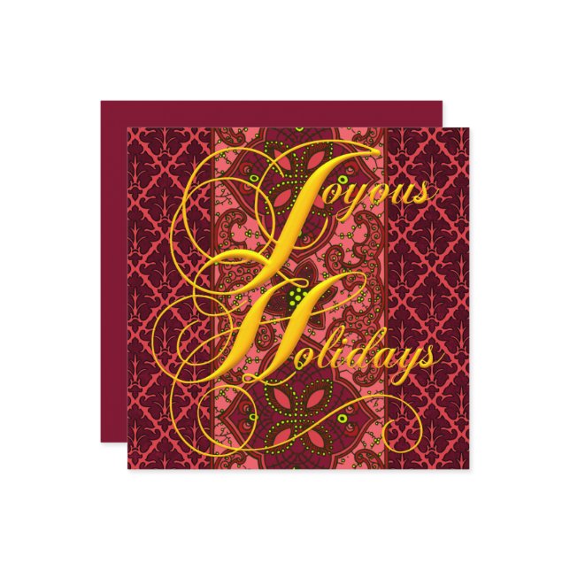 Modèle de vacances joyeuses (Devant/Arrière en situation)