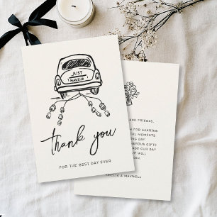 Modèle de voiture Mariage tendance dessiné à la ma