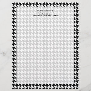 Modèle D'en-tête De Lettre Marque noire/blanche de mode stylisée