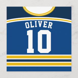 Modèle des Invitations du Jockey sur glace Jersey