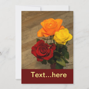 Modèle d'invitation de carte de mariage