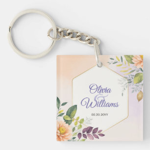 Modèle d'invitation de mariage floral élégant