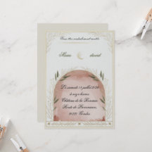 Modèle d'invitation de mariage floral élégant
