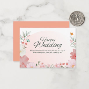Modèle d'invitation de mariage floral magnifique