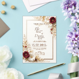 Modèle d'invitation de mariage minimaliste