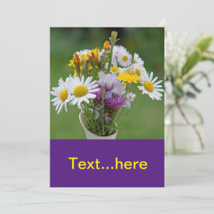 Modèle d'invitation par carte mariage