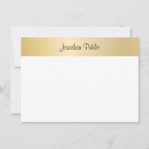 Modèle d'or Faux manuscrit Script élégant