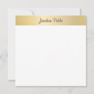 Modèle d'or tendance Faux Script manuscrit