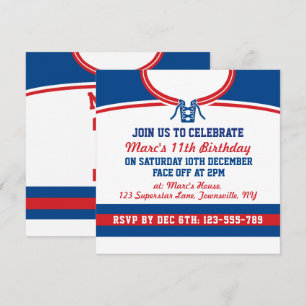 Modèle du Hockey Jersey pour Invitations du parti 
