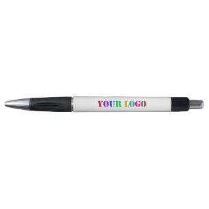 Modèle du logo et du texte promotionnel des stylos