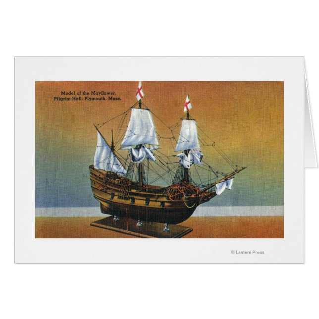 Modèle du Mayflower dans la vue de la salle de pèl (Devant horizontal)