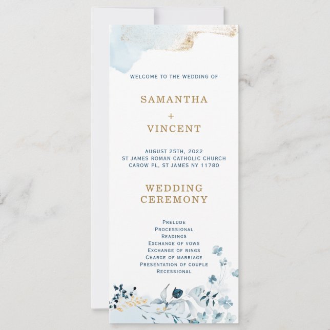 Modèle du programme bleu et or de la Marine (Devant)