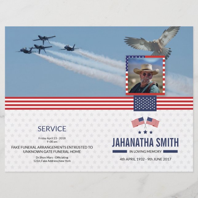 Modèle du programme funéraire de l'Armée militaire (Devant)