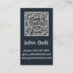 Modèle élégant de carte de visite de code du no