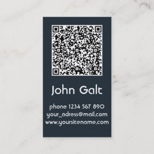 Modèle élégant de carte de visite de code du noir