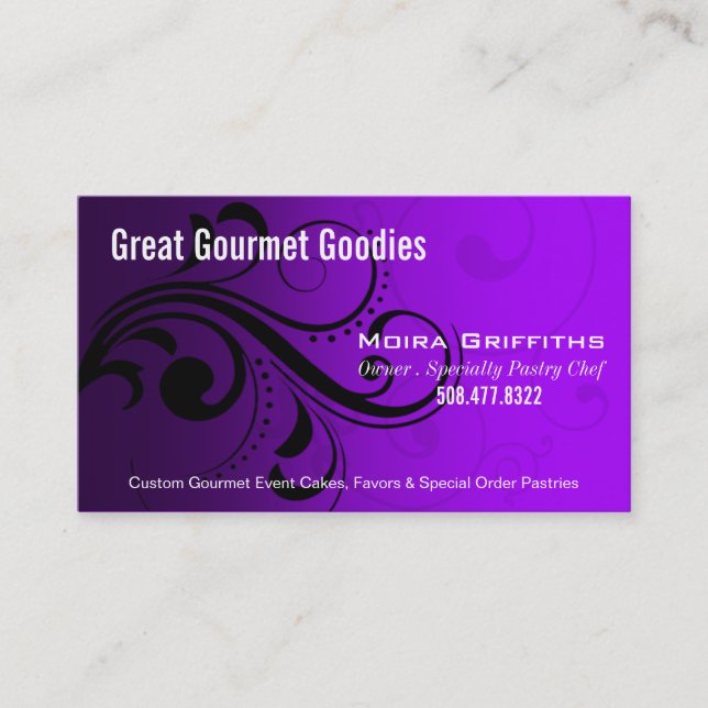 Modèle élégant de carte de visite de remous de (Devant)