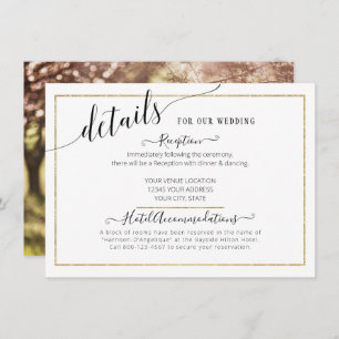 MODÈLE Elegant Script Gold Détails du Mariage 