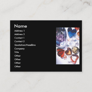 Modèle en verre de carte de visite d'aquarelle de