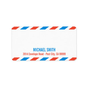 Modèle étiquette Airmail