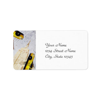 Modèle étiquette de adresse de New York