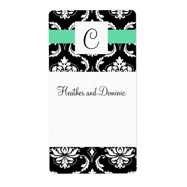 Modèle Étiquette de vin de mariage personnalisé (Devant)