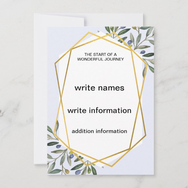 Modèle faire-part de mariage (Devant)