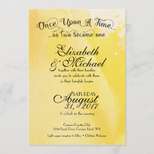 Modèle Faire-part de mariage Fairytale