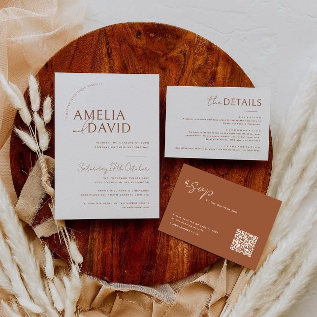 Modèle Faire-part de mariage moderne (Créateur téléchargé)