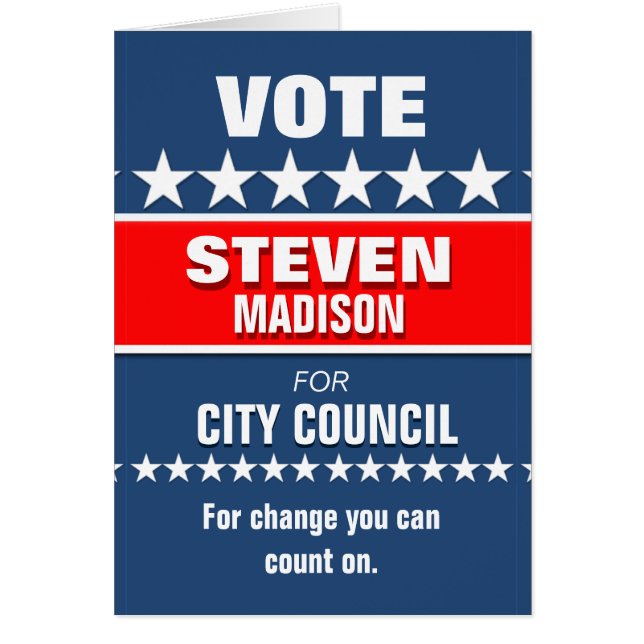 Modèle fait sur commande de campagne politique (Devant)