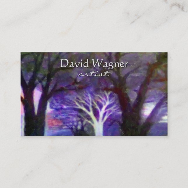 Modèle fait sur commande de carte de visite (Devant)