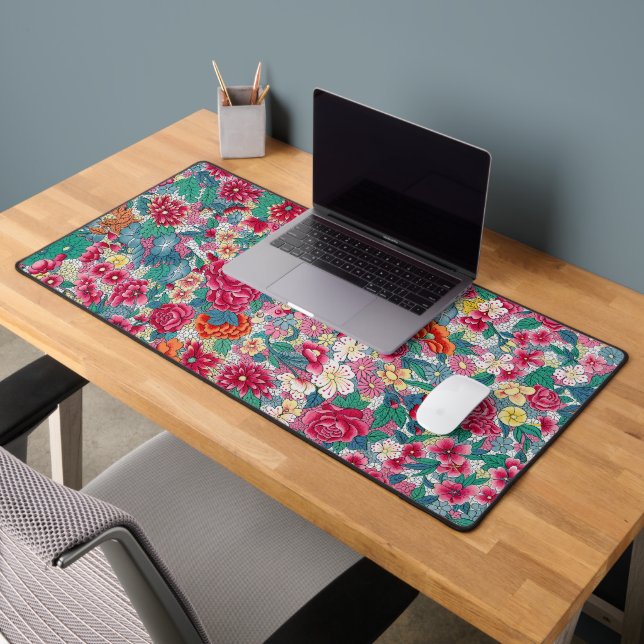 Modèle floral chinois coloré (Bureau 2)