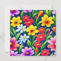 Modèle floral coloré