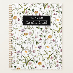 Modèle floral de jardin de fleurs sauvages personn