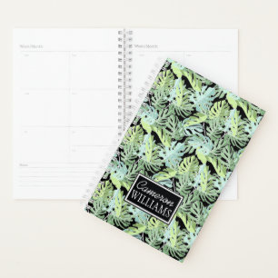 Modèle floral de la jungle   Ajouter Votre Nom
