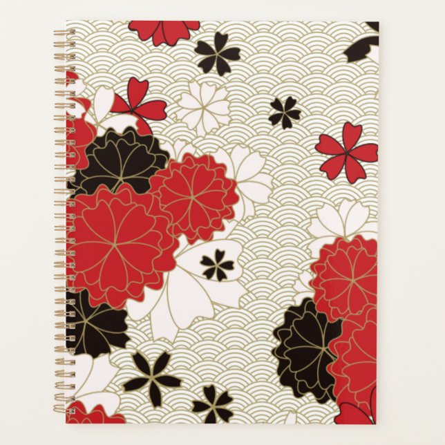 Modèle floral élégant du Sakura japonais (Devant)