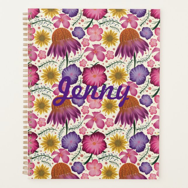 Modèle Floral fleur sauvage personnalisé (Devant)
