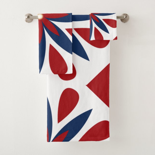 Modèle floral géométrique coloré (En situation)