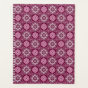 Modèle floral géométrique vintage violet