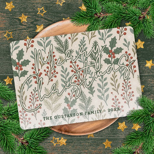 Modèle floral Holly Berry Botanical Classique