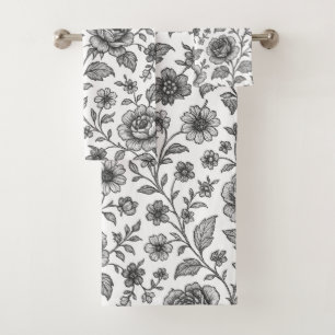 Modèle Floral Rose vintage