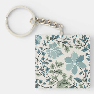 Modèle Floral turquoise et vert sur Arrière - plan