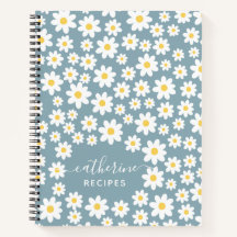 Modèle floral Vider sa propre recette de livre de