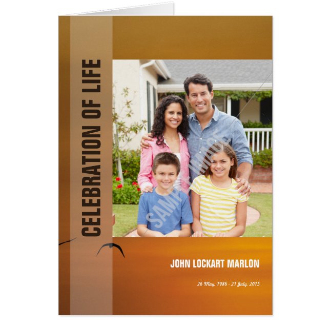 Modèle funèbre imprimable (Devant)