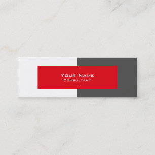 Modèle gris et rouge professionnel de carte de